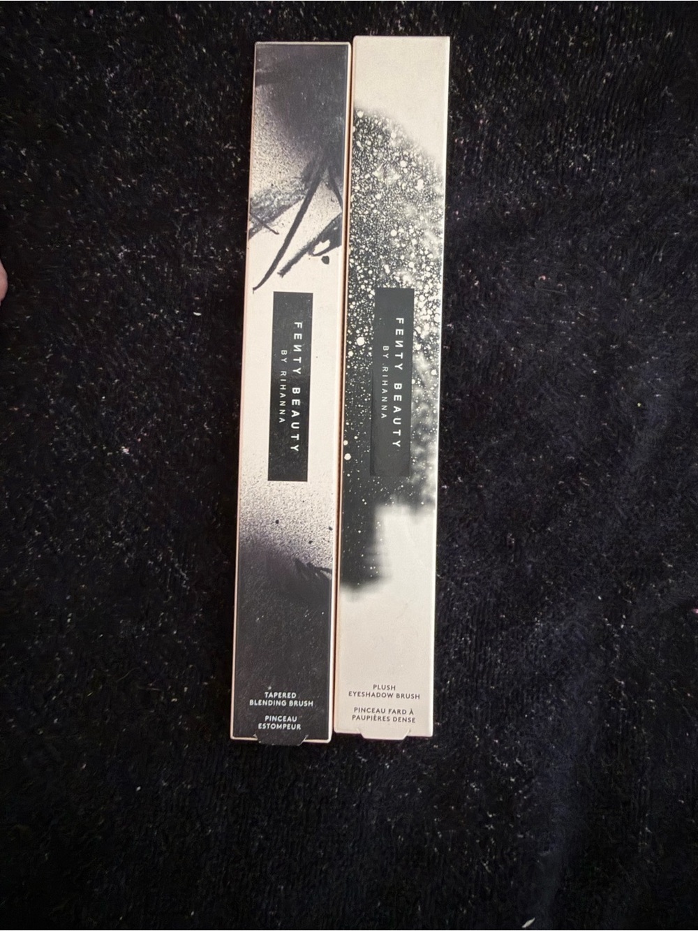 Fenty Beauty womens makeup Brush Duo - Black and Silver Packaging